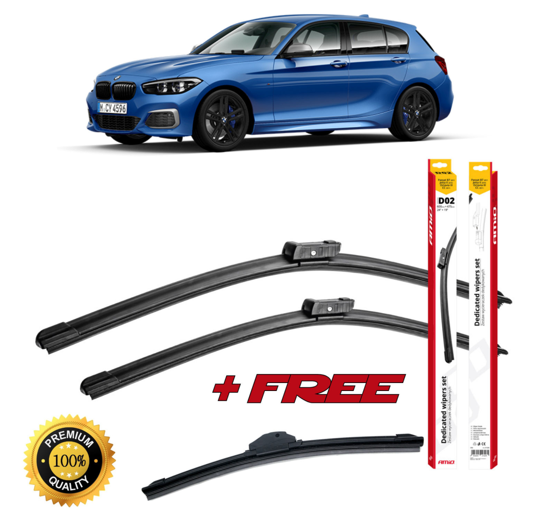 METLICE BRISAČA ZA  BMW 1 2011> | + POKLON STRAŽNJA METLICA